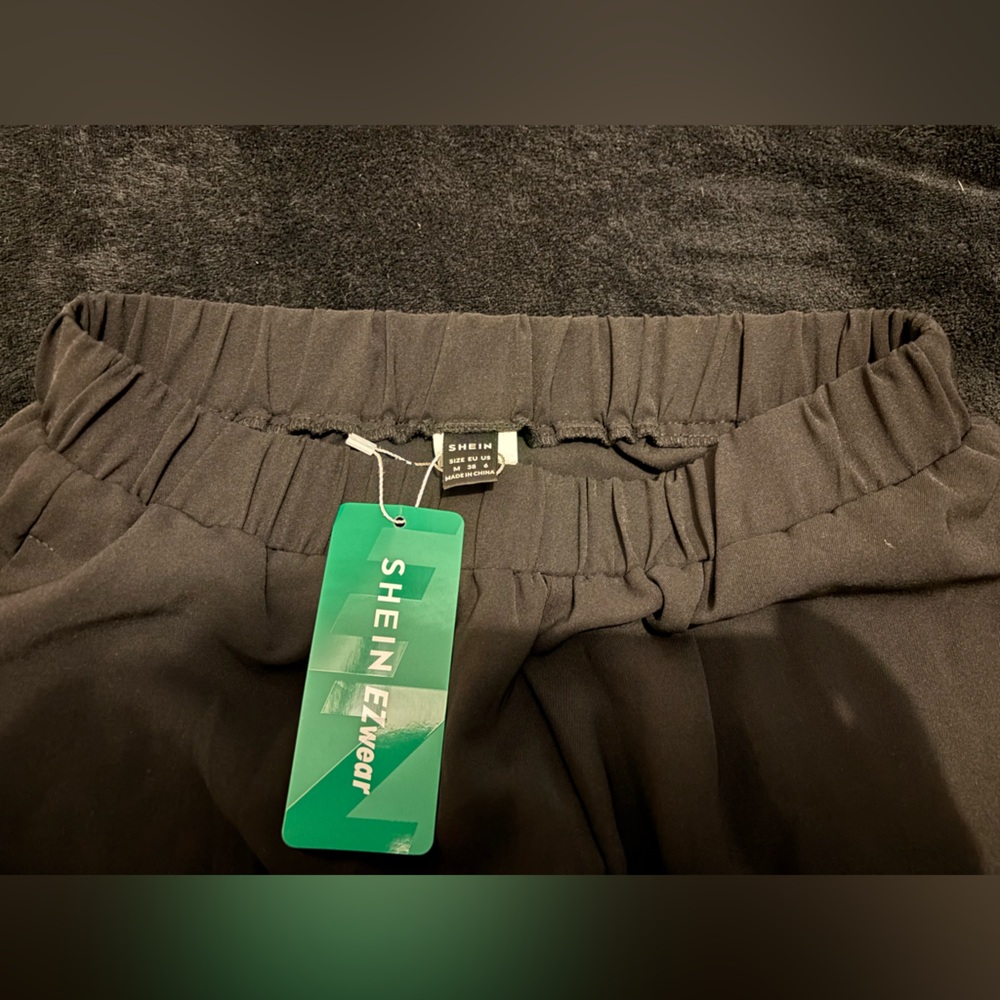 SHEIN EZwear Split Hem Wide Leg Pants - Picture 4 of 4